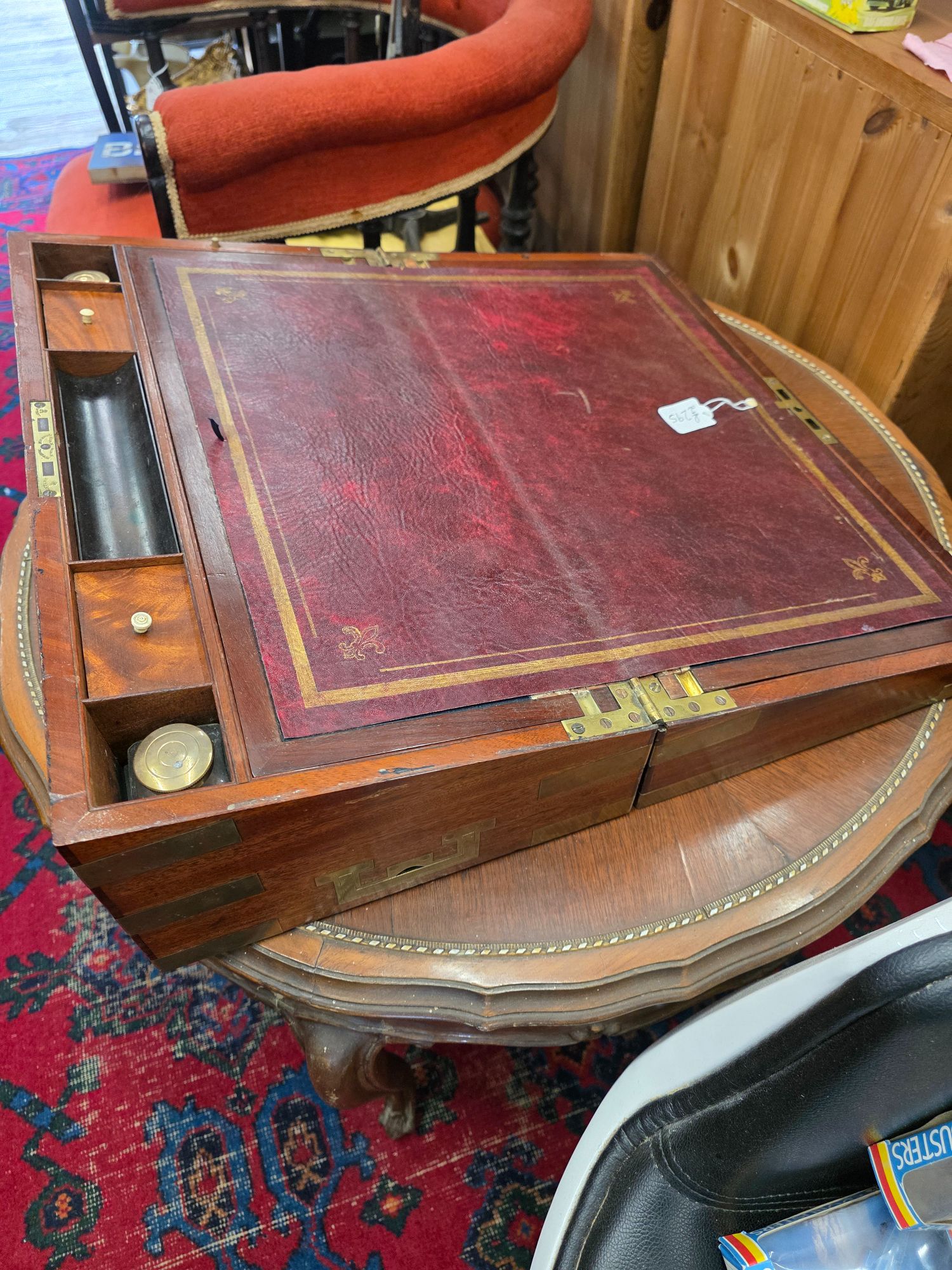 Antique rosewood Writing box