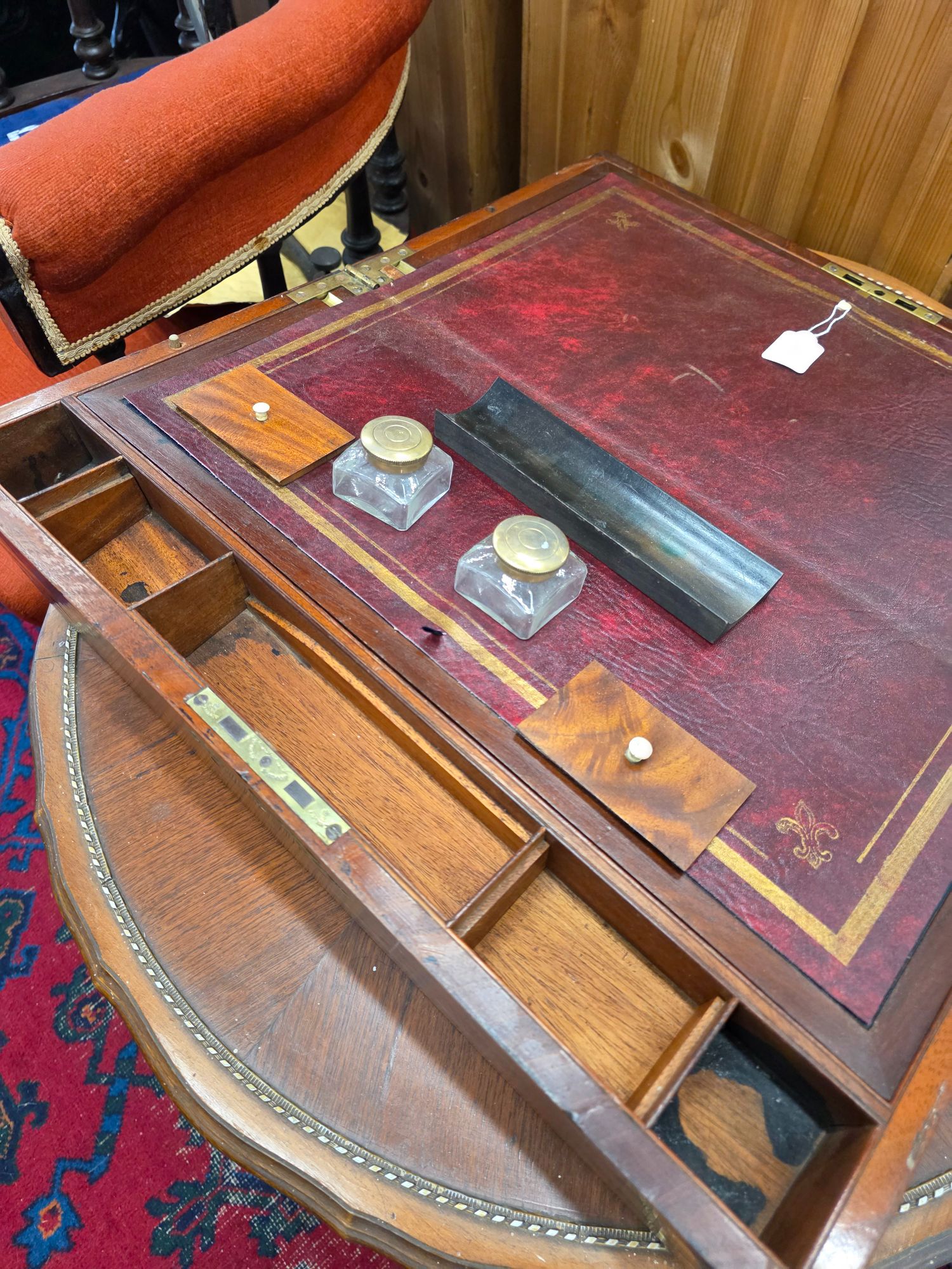 Antique rosewood Writing box