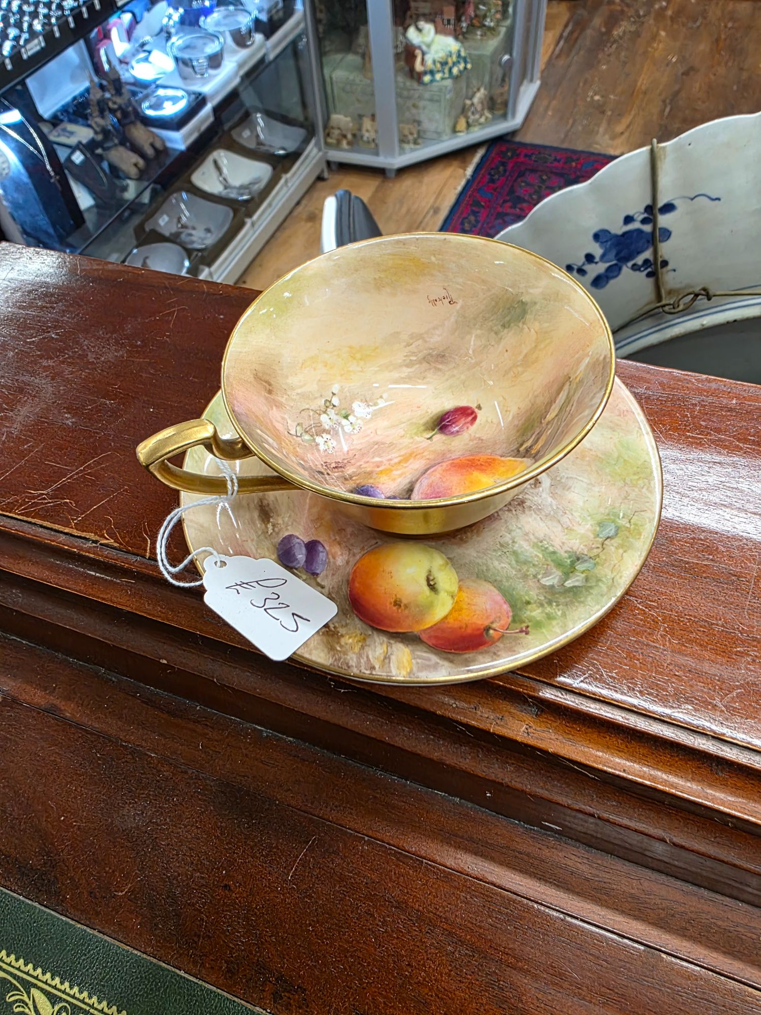 Royal Worcester Fruit Cup & Saucer