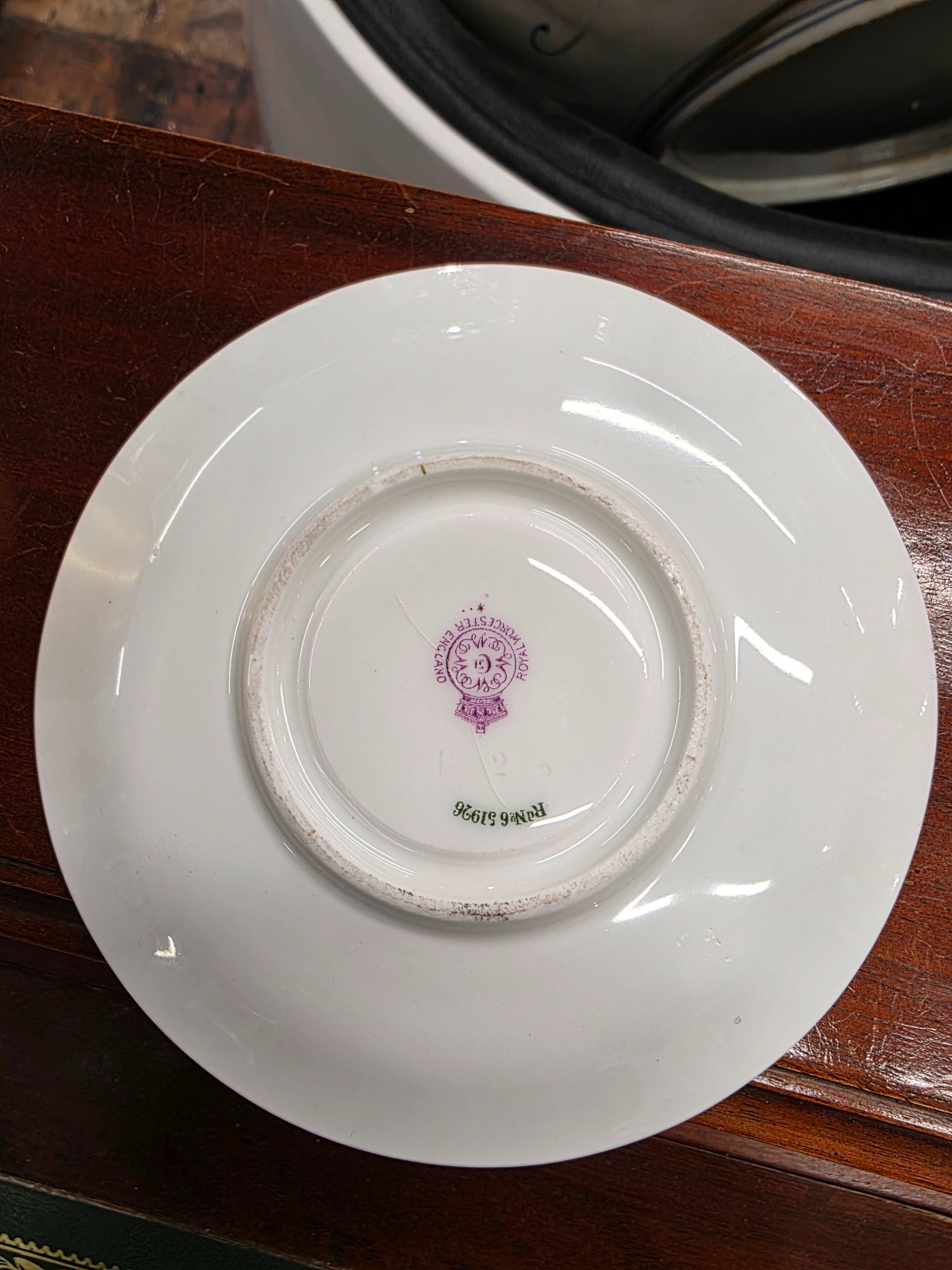 Royal Worcester Fruit Cup & Saucer