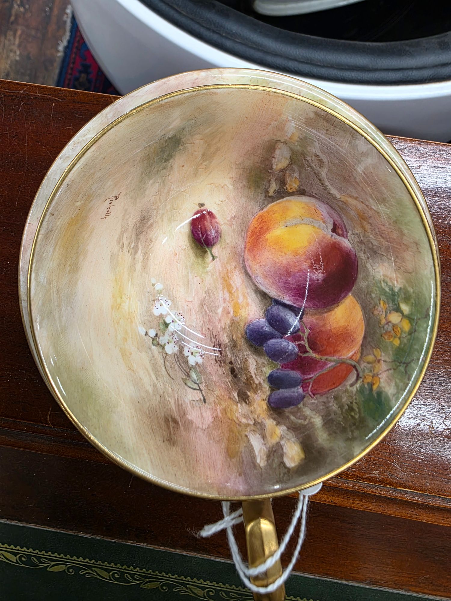 Royal Worcester Fruit Cup & Saucer