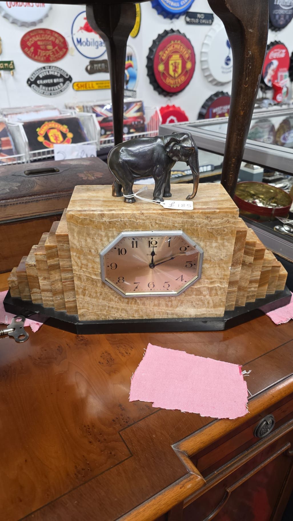 Art Deco Elephant Clock