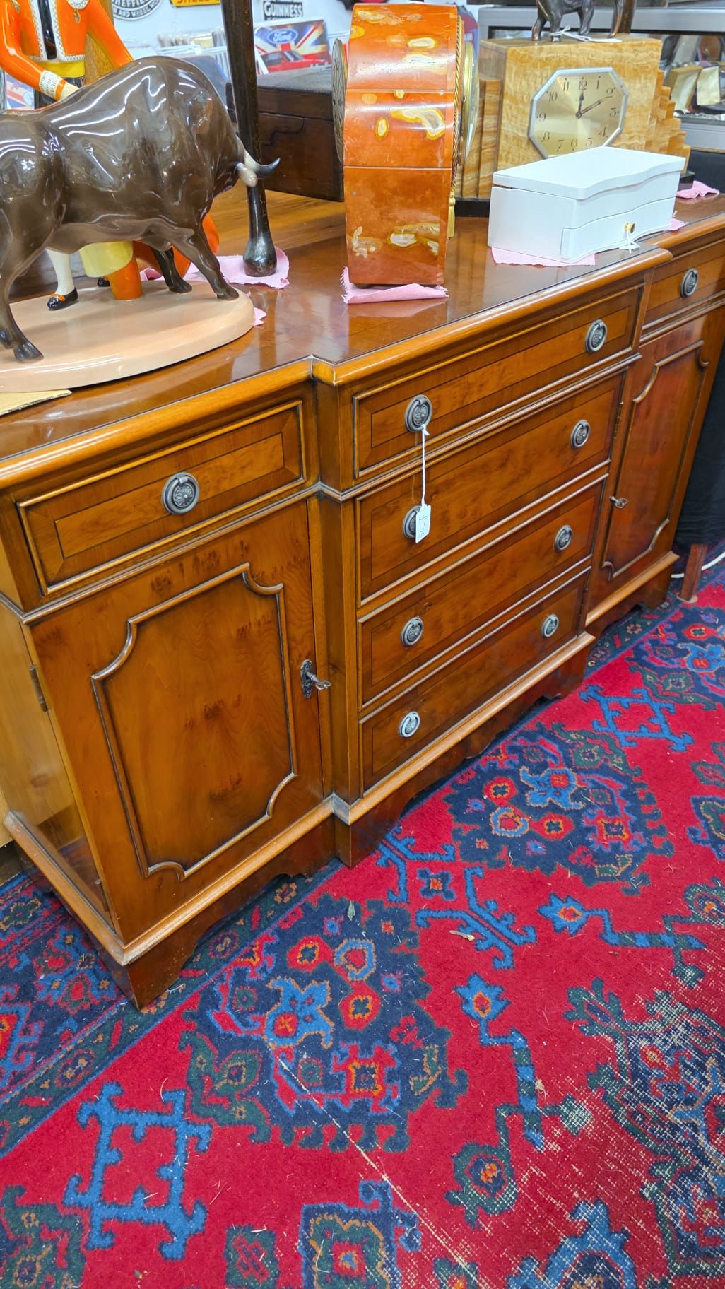 Yew wood drawers