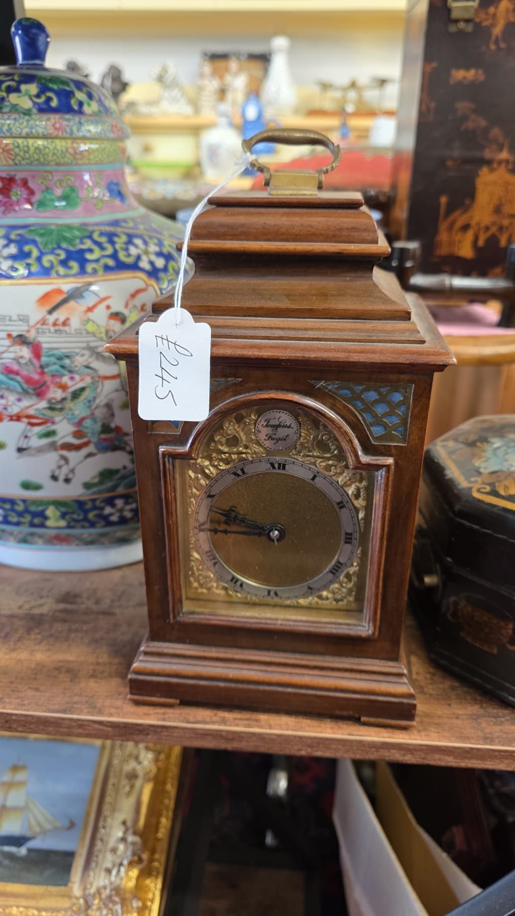 Mahogany Mantel Clock