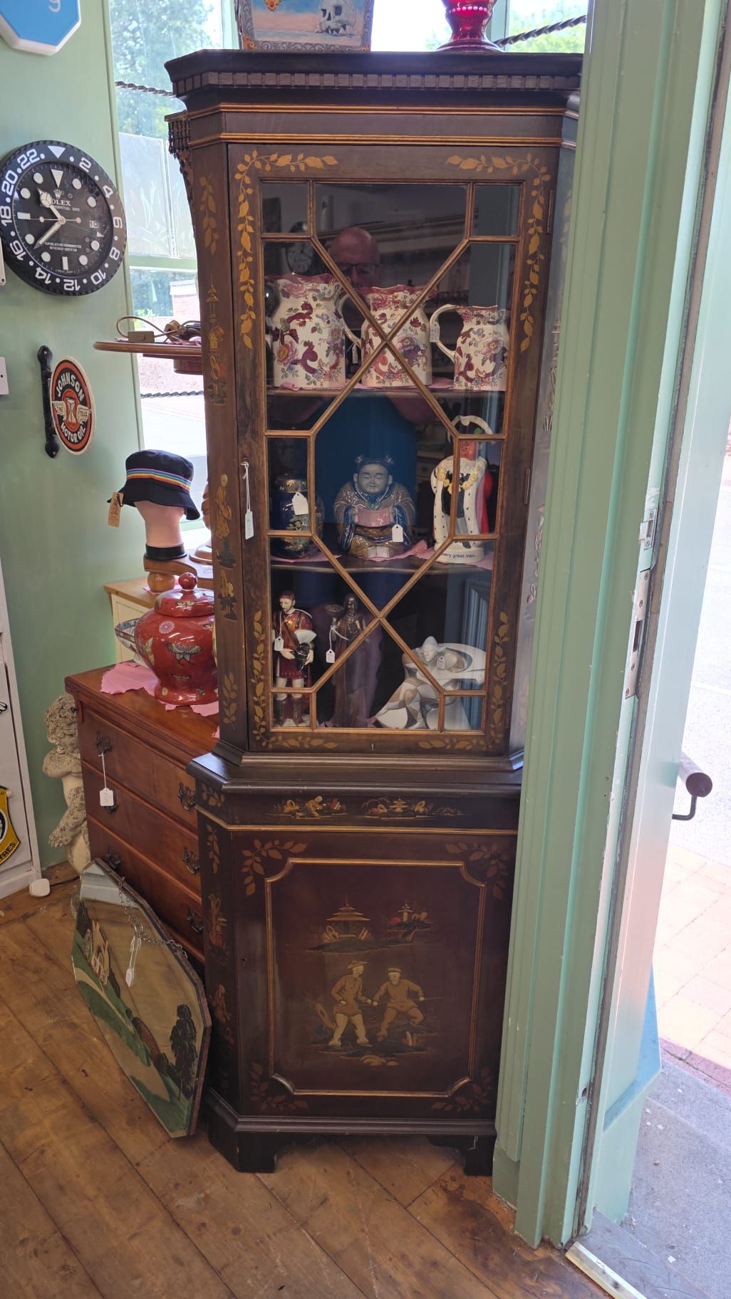 Antique corner cabinet